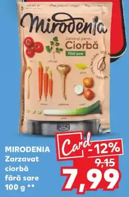 Kaufland MIRODENIA Zarzavat ciorbă fără sare Ofertă
