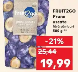 Kaufland FRUIT2GO Prune uscate fără sâmburi Ofertă