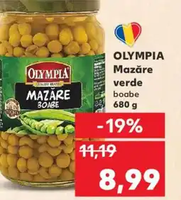 Kaufland OLYMPIA Mazăre verde boabe Ofertă