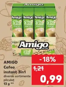 Kaufland AMIGO Cafea instant 3in1 Ofertă