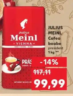 Kaufland JULIUS MEINL Cafea boabe president Ofertă