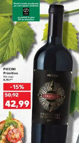 Kaufland PICCINI Primitivo Ofertă