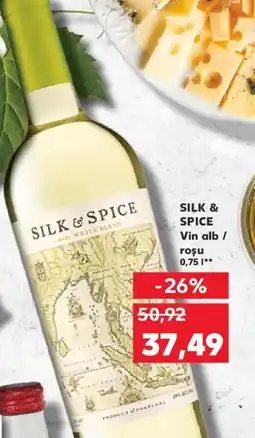 Kaufland SILK & SPICE Vin alb / roşu Ofertă