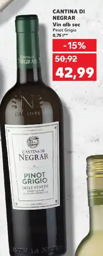 Kaufland CANTINA DI NEGRAR Vin alb sec Pinot Grigio Ofertă