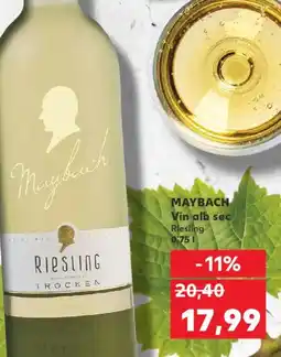 Kaufland MAYBACH Vin alb sec Riesling Ofertă