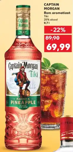 Kaufland CAPTAIN MORGAN Rom aromatizat Tiki Ofertă