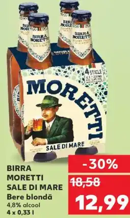Kaufland BIRRA MORETTI SALE DI MARE Bere blondǎ Ofertă