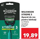 Kaufland WILKINSON XTREME 3 Aparat de ras pentru bărbaţi Ofertă