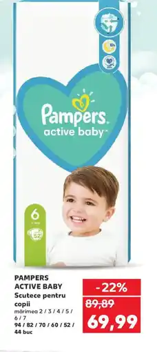 Kaufland PAMPERS ACTIVE BABY Scutece pentru copii Ofertă