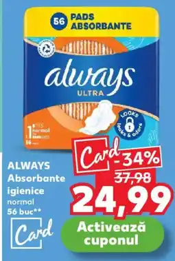 Kaufland ALWAYS Absorbante igienice normal Ofertă