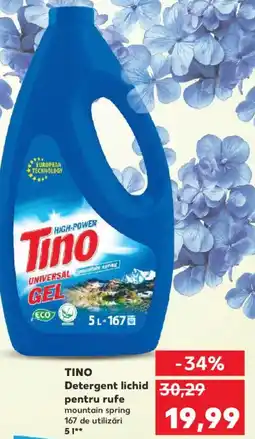 Kaufland TINO Detergent lichid pentru rufe Ofertă