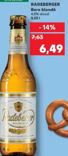 Kaufland RADEBERGER Bere blondă Ofertă