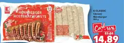 Kaufland K-CLASSIC Cârnaţi Nürnberger Ofertă