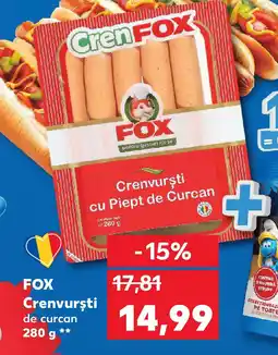 Kaufland FOX Crenvursti de curcan Ofertă