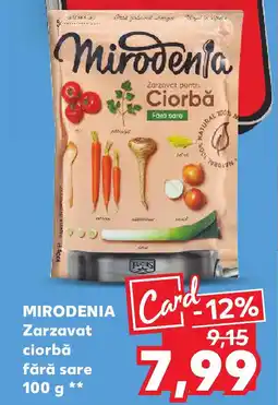 Kaufland MIRODENIA Zarzavat ciorbă fără sare Ofertă