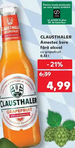 Kaufland CLAUSTHALER Amestec bere fără alcool Ofertă