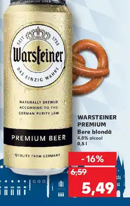Kaufland WARSTEINER Premium Bere blondă Ofertă
