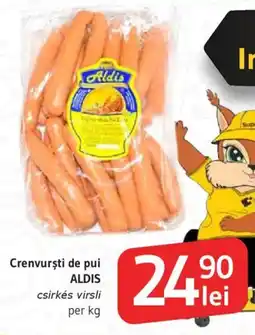 Supeco Crenvursti de pui ALDIS Ofertă