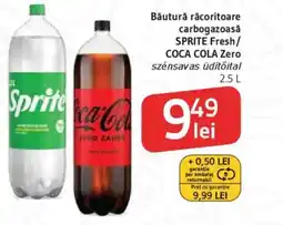 Supeco Băutură răcoritoare carbogazoasă SPRITE Fresh/ COCA COLA Zero Ofertă