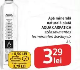 Supeco Apă minerală naturalǎ plată AQUA CARPATICA Ofertă