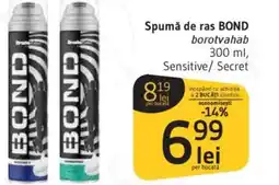Supeco Spumă de ras BOND Ofertă