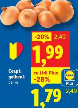 Lidl Ceapǎ galbenă Ofertă