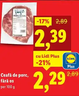 Lidl Ceafă de porc, fără os Ofertă