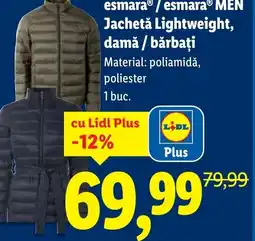 Lidl EsmaraⓇ/EsmaraⓇ MEN Jachetǎ Lightweight, damă / bărbați Ofertă