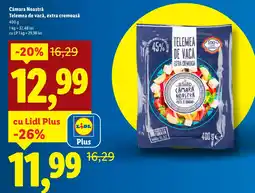 Lidl Cămara Noastră Telemea de vacă, extra cremoasă Ofertă