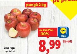 Lidl Mere roşii Ofertă