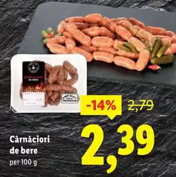 Lidl Cârnăciori de bere Ofertă