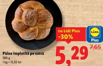 Lidl Pâine împletită pe vatră Ofertă