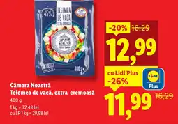 Lidl Cămara Noastră Telemea de vacă, extra cremoasă Ofertă