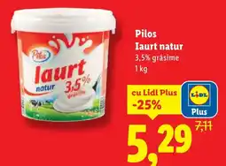 Lidl Pilos Iaurt natur Ofertă