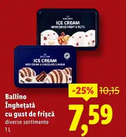 Lidl Ballino Îngheţată cu gust de frişcă Ofertă