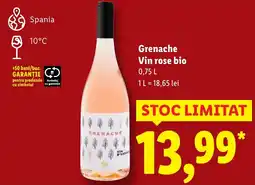 Lidl Grenache Vin rose bio Ofertă