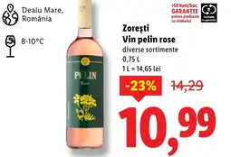 Lidl Zoreşti Vin pelin rose Ofertă