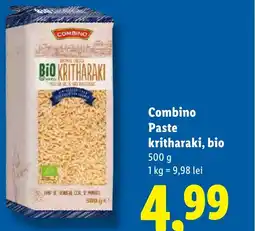 Lidl Combino Paste kritharaki, bio Ofertă