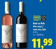 Lidl Bob cu Bob Vin roșu / rose sec, bio Ofertă