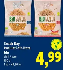 Lidl Snack Day Pufuleţi din linte, bio Ofertă