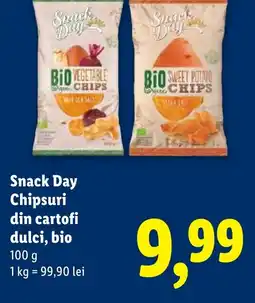 Lidl Snack Day Chipsuri din cartofi dulci, bio Ofertă