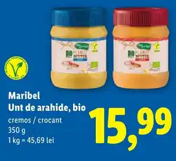 Lidl Maribel Unt de arahide, bio Ofertă