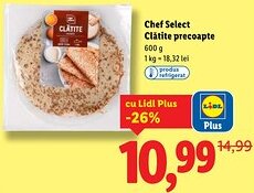 Lidl Chef Select Clătite precoapte Ofertă