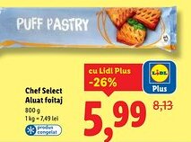Lidl Chef Select Aluat foitaj Ofertă