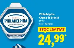 Lidl Philadelphia Cremă de brânză Ofertă
