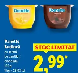 Lidl Danette Budincǎ Ofertă