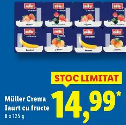 Lidl Müller Crema Iaurt cu fructe Ofertă