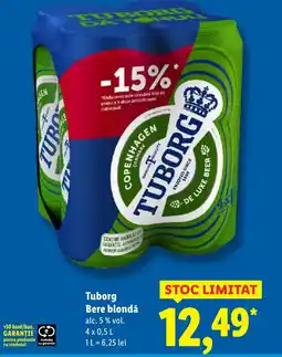 Lidl Tuborg Bere blondă Ofertă