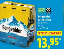 Lidl Bergenbier Bere blondǎ Ofertă