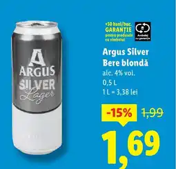 Lidl Argus Silver Bere blondǎ Ofertă